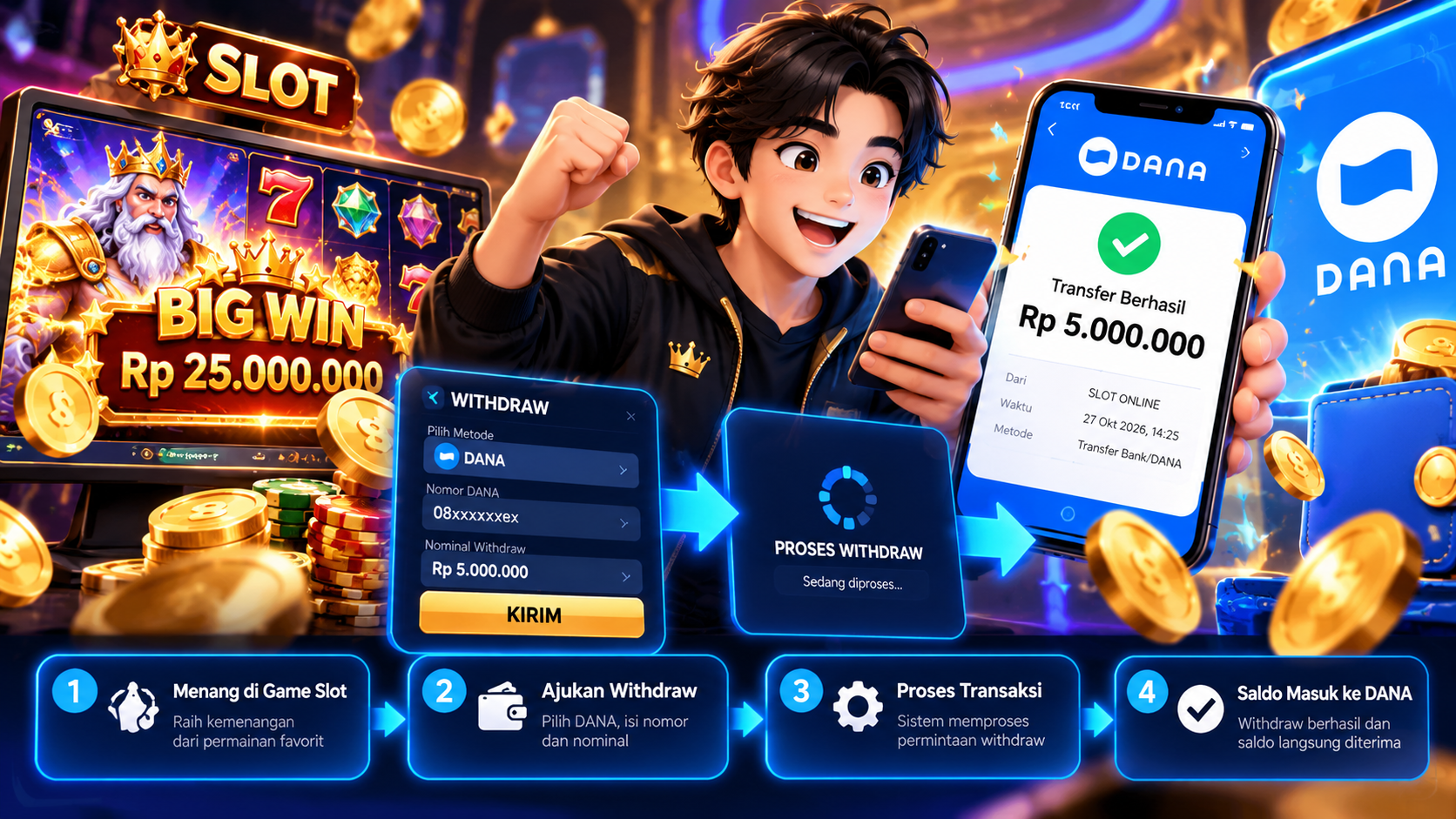 Berapa Lama Proses Withdraw Slot ke DANA dan Mengapa Saldo Bisa Tertunda Berjam Jam hingga Berhari Hari Ini