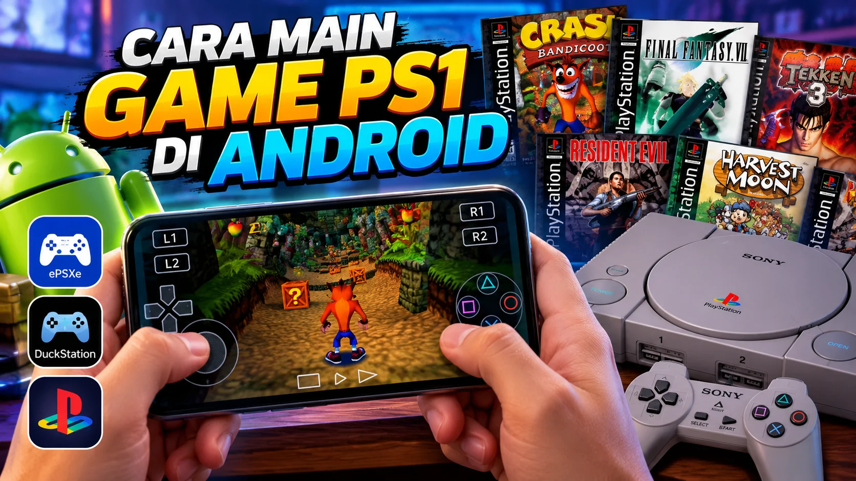 Cara Main Game PS1 di Android Gratis Tanpa Konsol Bisa Nostalgia Game Legendaris