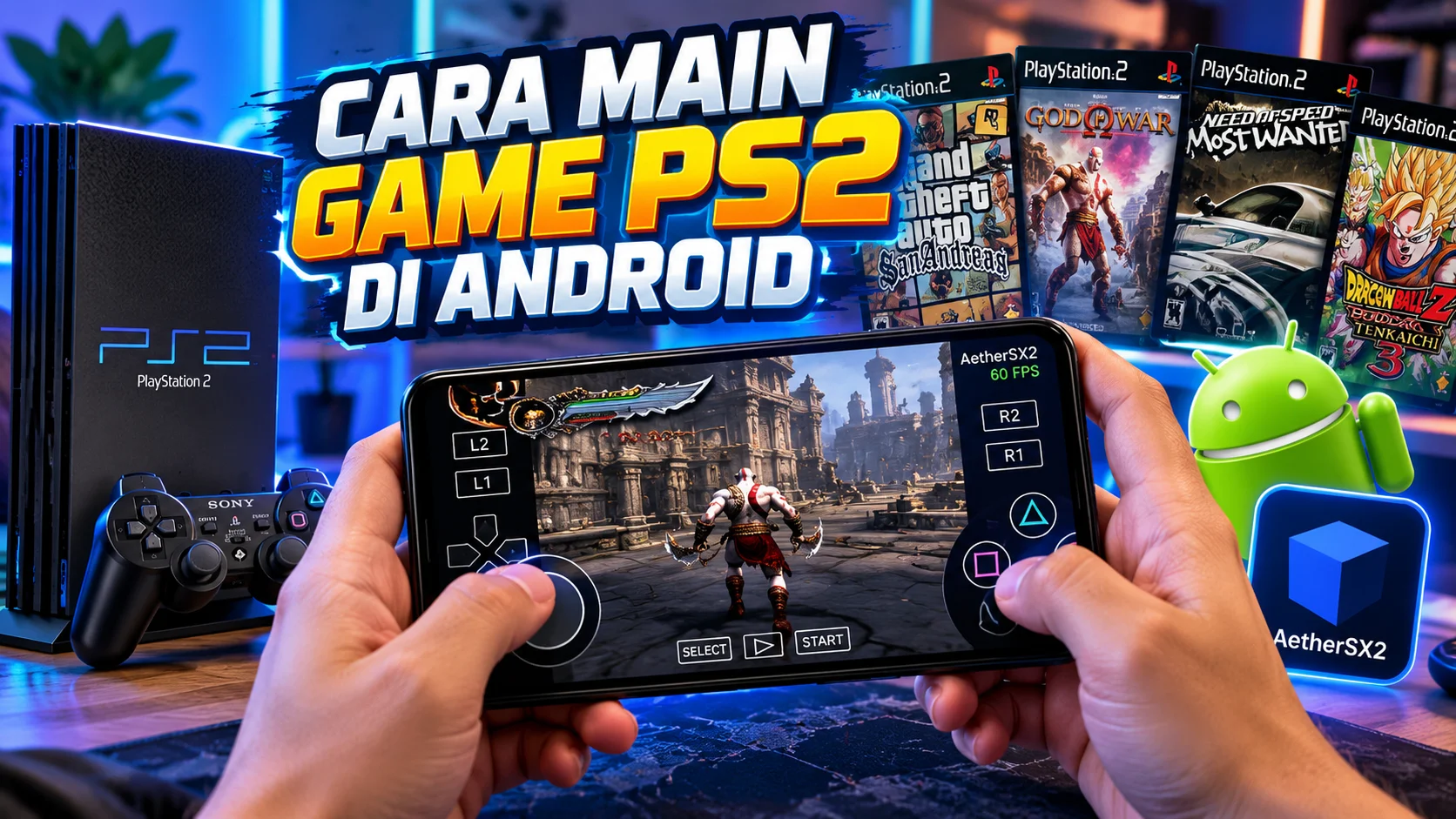 Cara Main Game PS2 di Android 2026 Tanpa Konsol Bisa Pakai Emulator